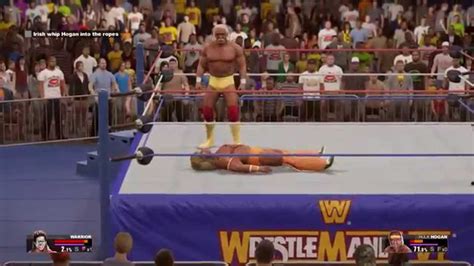 Hulk Hogan Vs Ultimate Warrior Wwe 2k15 Pc Youtube