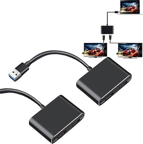 Usb 30 To Dual Hdmi Adapter Usb Type A To Hdmi Dual Monitor Display