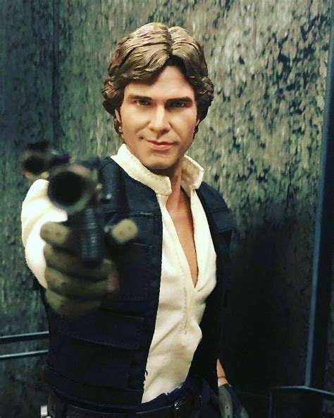 1 6 Harrison Ford Han Solo Head Sculpt Smile Ver Fit 12 Action Figure