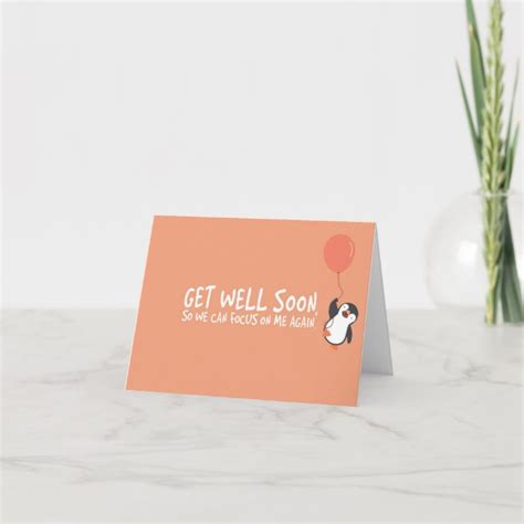 Get Well Soon Funny Speedy Recovery Card Zazzle