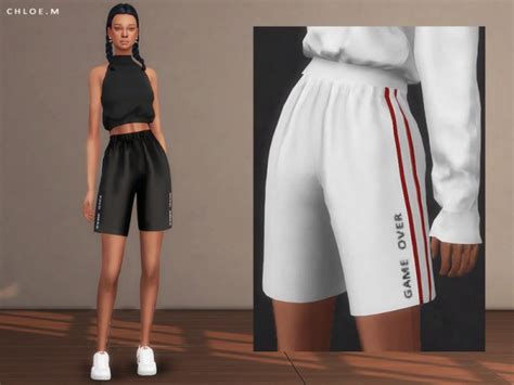 The Sims Resource Sports Shorts Fm By Chloemmm • Sims 4 Downloads