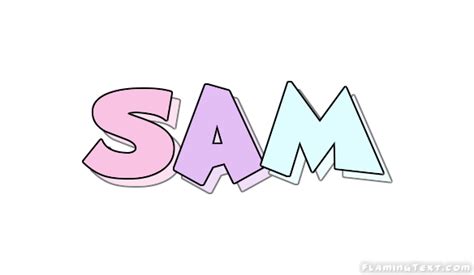 Sam Logo Free Name Design Tool From Flaming Text