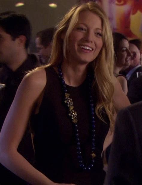 Wornontv Serena’s Black Dress With Blue Bead Necklace On Gossip Girl Blake Lively Clothes