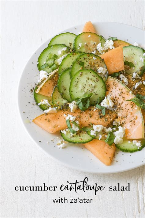 Cucumber Cantaloupe Salad The Mediterranean Diet The Domestic Dietitian