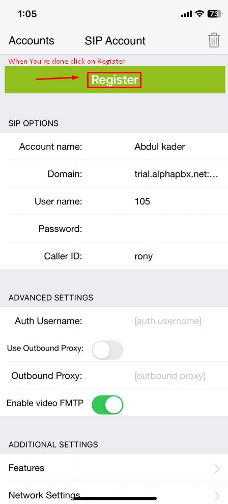 How To Setup Pbx Service Extension Using Zoiper Softphone For Iphone
