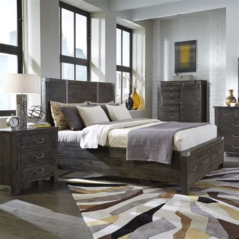 It includes two nightstands and one bed, all made from a blend of solid and engineered wood in a neutral hue. Our Best Bedroom Furniture Deals | King bedroom sets ...