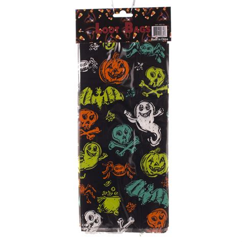 Ghosts Bats Skulls Spiders Halloween Loot Candy Cello 11 X 3 Favor