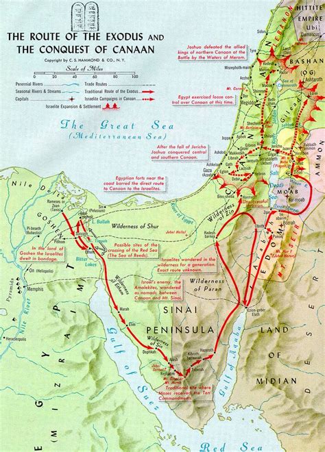 The Journey Of Israelites From Egypt To Canaan Map Map Of Counties In
