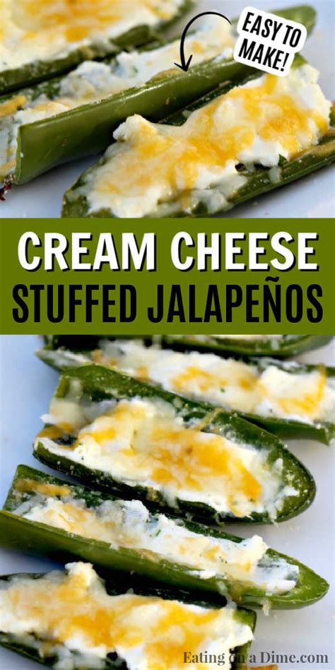 Cream Cheese Stuffed Jalapeños Baked Jalapeño Poppers