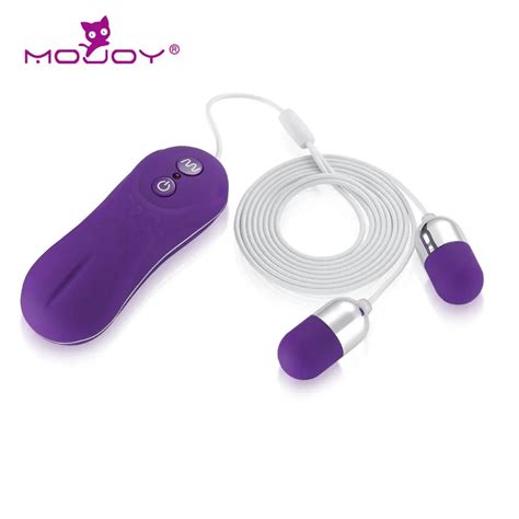 Mojoy 16 Frequency Double Egg Vibrator Strong Mini Bullet Vibe Waterproof Ultra Low Sound