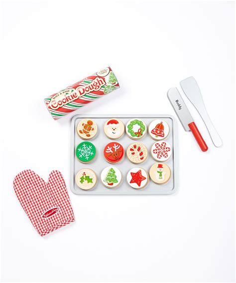 The melissa and doug geometric stacker toddler toy features 25 colourful wooden pieces of rings, octagons,and rectangles that can be matchedand stacked on three. Melissa & Doug Slice & Bake Christmas Cookie Set | zulily | Cute christmas gifts, Christmas ...