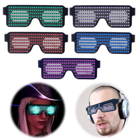 Bar Ktv Party Glasses Flashing Led Eye Goggles Luminous Glasses Christmas Birthday Party