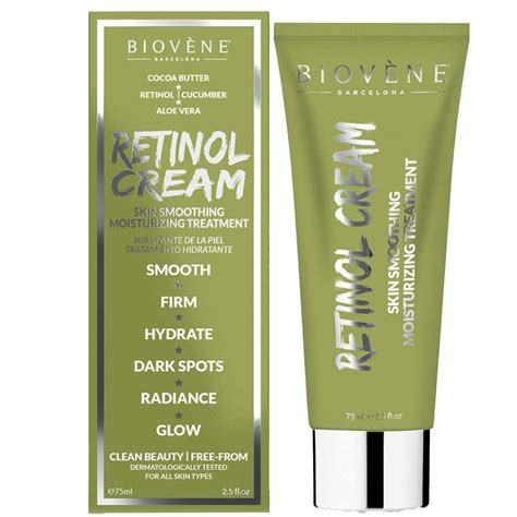 Biovene Retinol Cream Skin Smoothing Moisturising Treatment 75ml