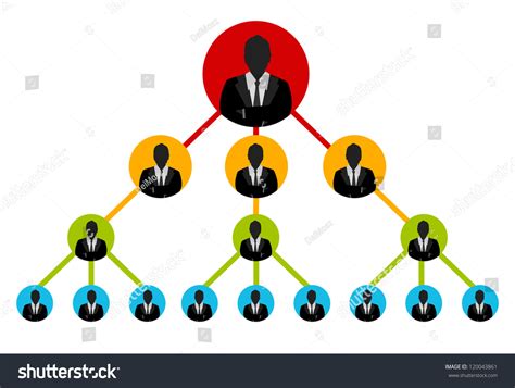 Basic Organization Chart For Business Network Concept Present By