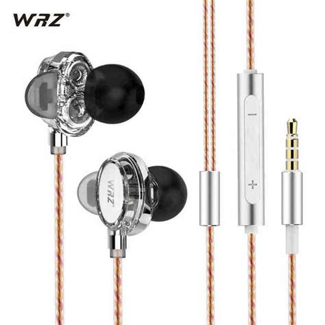 Original Wrz X7 In Ear Earphone Double Moving Coil Unit Earbuds Hifi