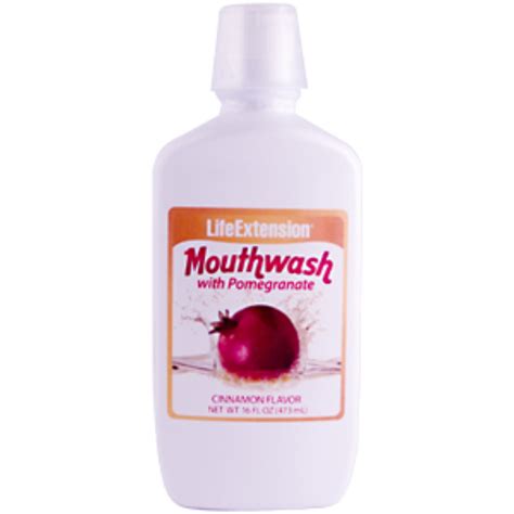 life extension mouthwash with pomegranate cinnamon flavor 16 fl oz 473 ml iherb