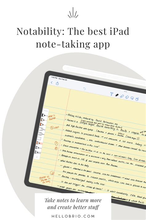 The Best Handwriting Note Taking App For The Ipad Notability — Hello Brio