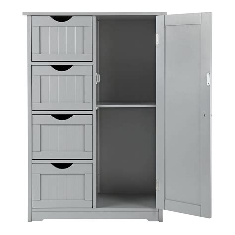 Buy free standing bathroom cabinet and get the best deals at the lowest prices on ebay! GREY WOODEN BATHROOM CABINET SHELF CUPBOARD BEDROOM ...
