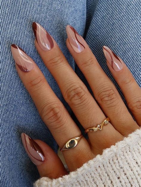 Pin On Brown Nails Brown Nail Designs Ideas