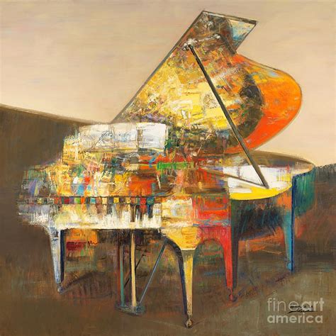 Piano No25 Painting By Zheng Li