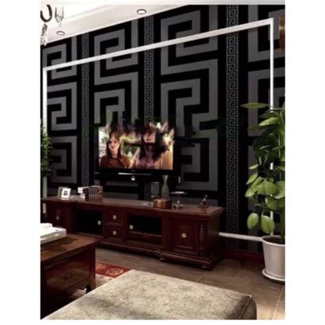 Generic Adore Decor Modern Black And Grey Luxury Design Wallpaper Jumia