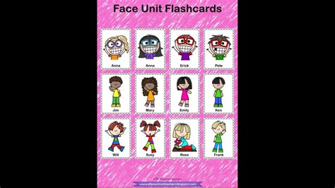 Esl Parts Of The Face Flashcards Artofit