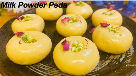 How To Make Peda Navratri Special Milk Powder Peda Instant Peda