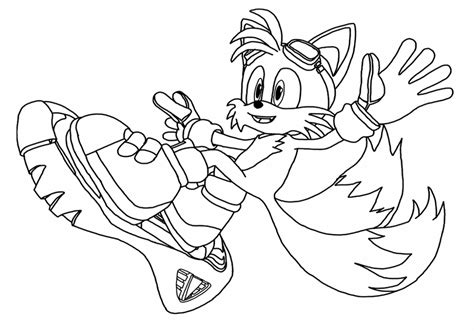 Printable color pages sonic coloring pages to print coloring. Free riders - Tails lineart by knaveandpeanutbutter on ...