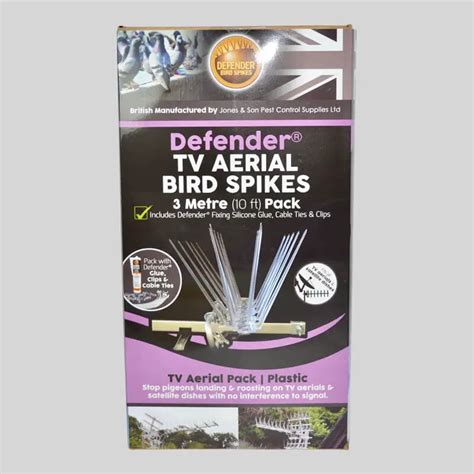 Defender Tv Aerial Bird Spikes Pack Diy Pest Control