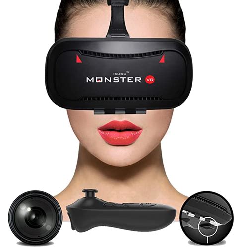 Irusu Monster Vr Headset With Remote Controller And Amazon In Electronics