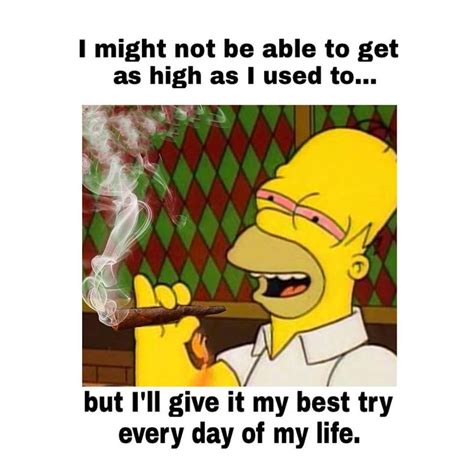 Homer Simpson Funny Weed Memes Get High Everyday