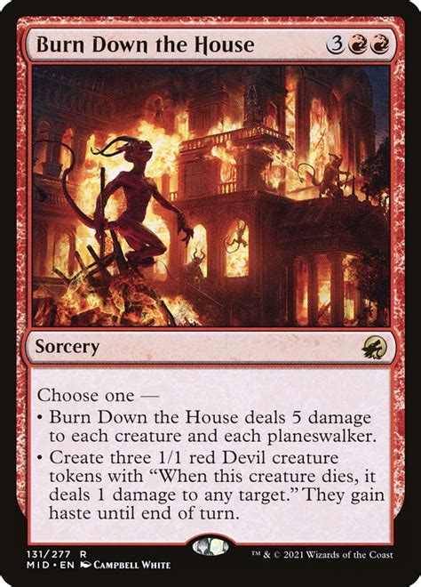 Burn Down The House · Innistrad Midnight Hunt Mid 131 · Scryfall