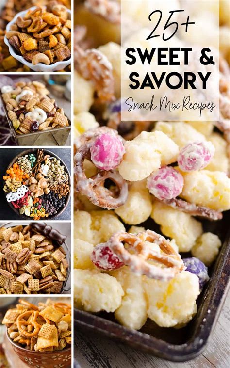 Sweet Savory Snack Mix Recipes