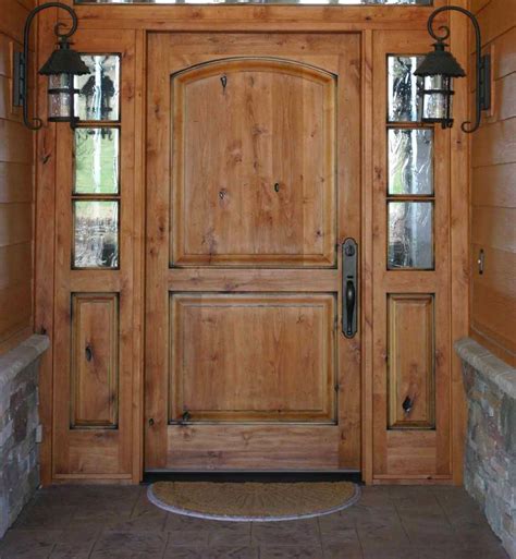 Awasome Knotty Alder Front Door References Narrow Home Design