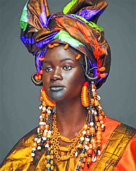 Black African Woman New Paint By Numbers Painting By Numbers Kits