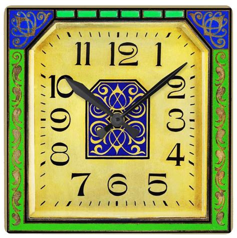 Vintage Design Square Wall Clock One For The Vintage Enthusiasts Home