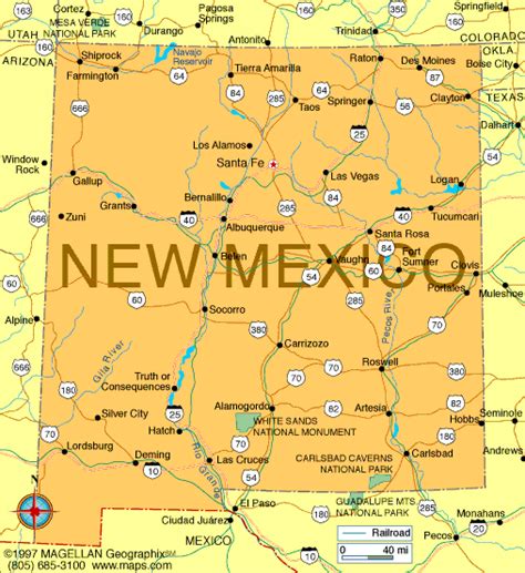 The western portion of the state is in the pacific ocean watershed and most of the drainage leaves the state through the san juan, san francisco and gila. Atlas: New Mexico