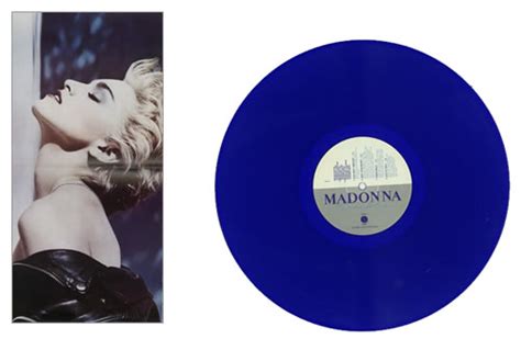 Madonna True Blue Blue Vinyl Poster Australian Vinyl Lp Album Lp