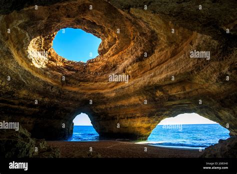 Beautiful Natural Cave In Benagil Algarve Portugal Stock Photo Alamy