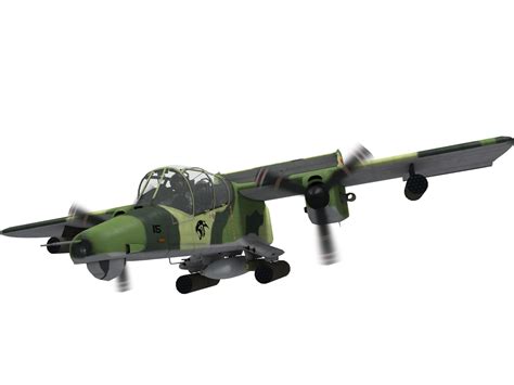 North American Rockwell Ov 10 D Bronco 3d Cgtrader