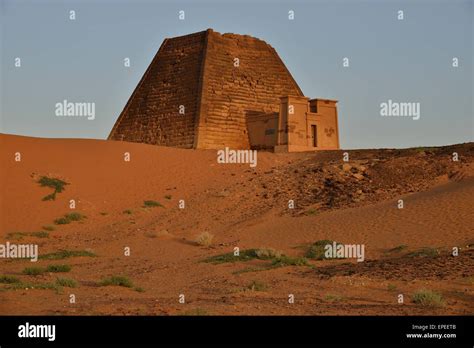 Pyramid Of The Northern Cemetery Of Meroe Nubia Nahr An Nil Sudan