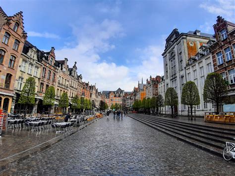 Historical Leuven Old Market Leuven Belgium 2019 Street View