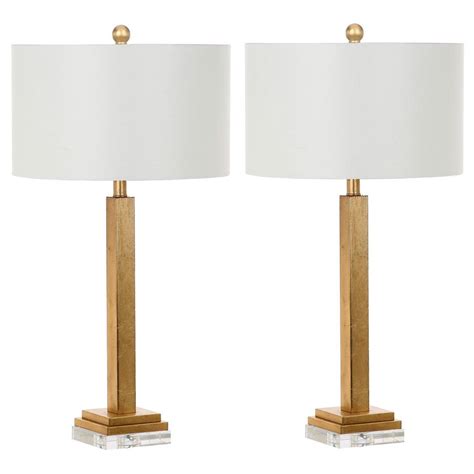 Safavieh Perri 30 In Gold Crystal Base Table Lamp Set Of 2 Lit4378a