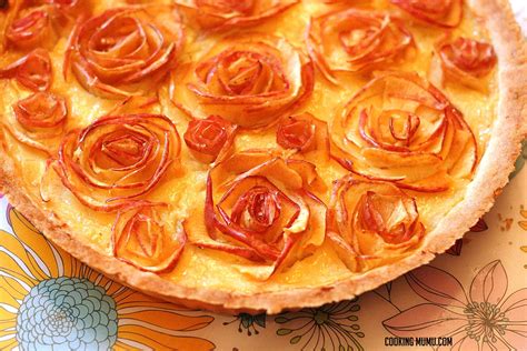 Tarte aux pommes en fleurs, option caramel beurre salé pour madame.. | Cooking Mumu