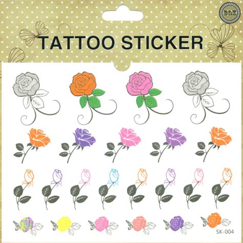 Women Sex Products Temporary Tattoo Stickers Waterproof Flower Rose Free Nude Porn Photos