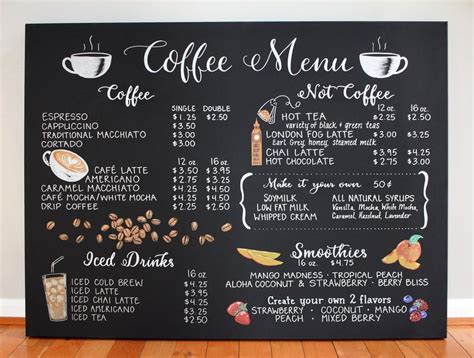 This Item Is Unavailable Etsy Coffee Shop Menu Coffee Chalkboard