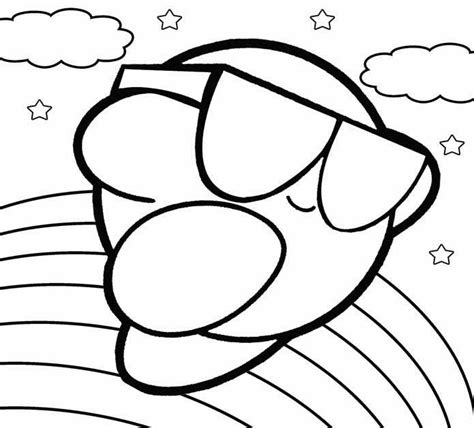 Kirby Enojado Para Colorear Imprimir E Dibujar Dibujos Colorear