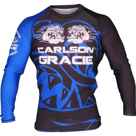 Official Carlson Gracie Long Sleeve Ranked Rash Guard Carlson Gracie