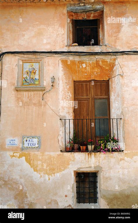 Facade Of A House Bocairente Bocairent Mountain Village Alicante