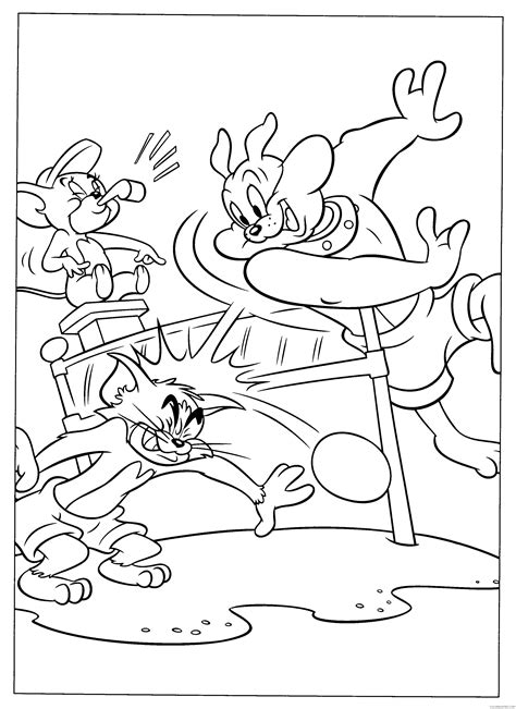 Tom And Jerry Coloring Pages Printable Coloring Free Coloring Free Com